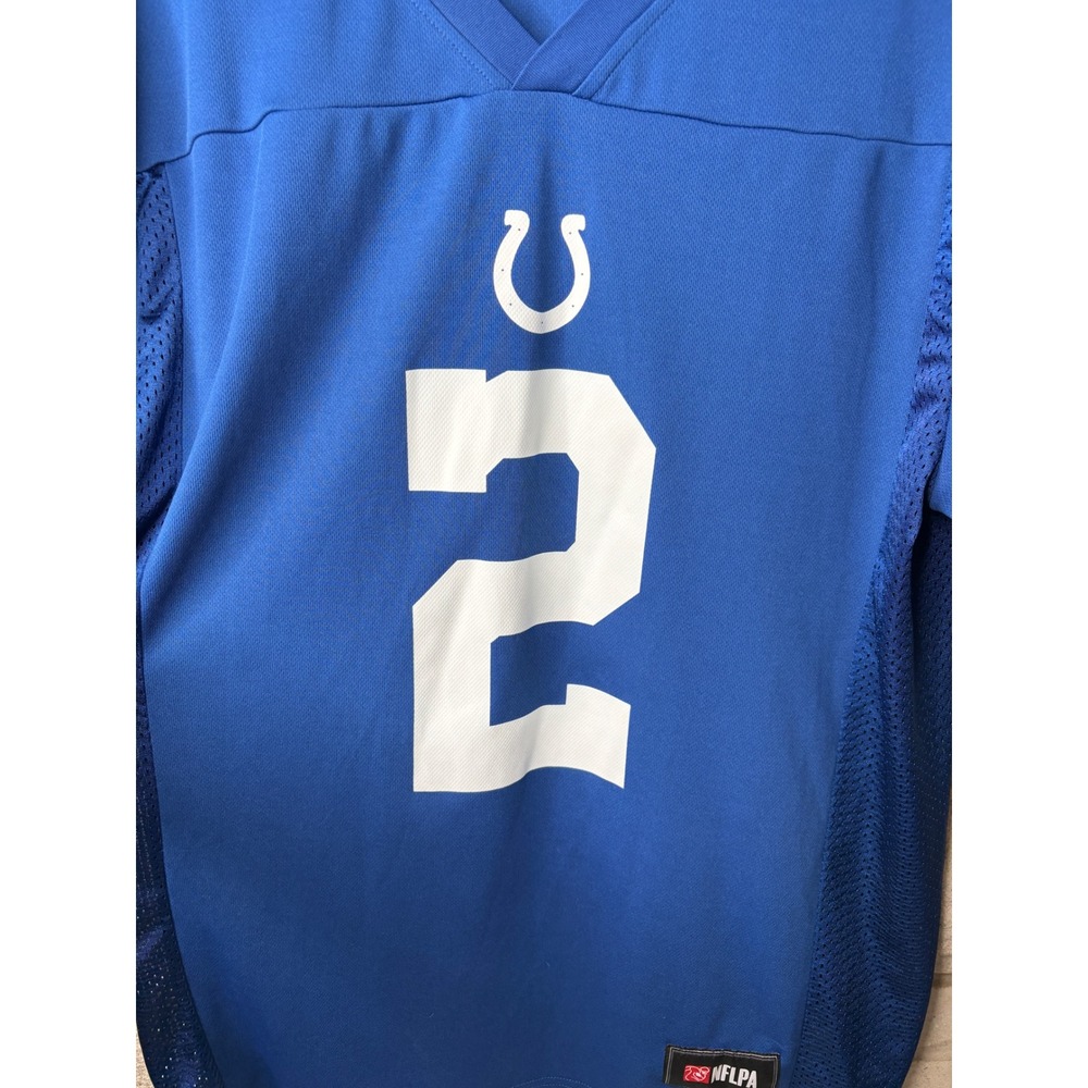 NFL Team Apparel Indianapolis Colts Matt Ryan 2 Jersey Blue Mens Large L - Picture 2 of 9
